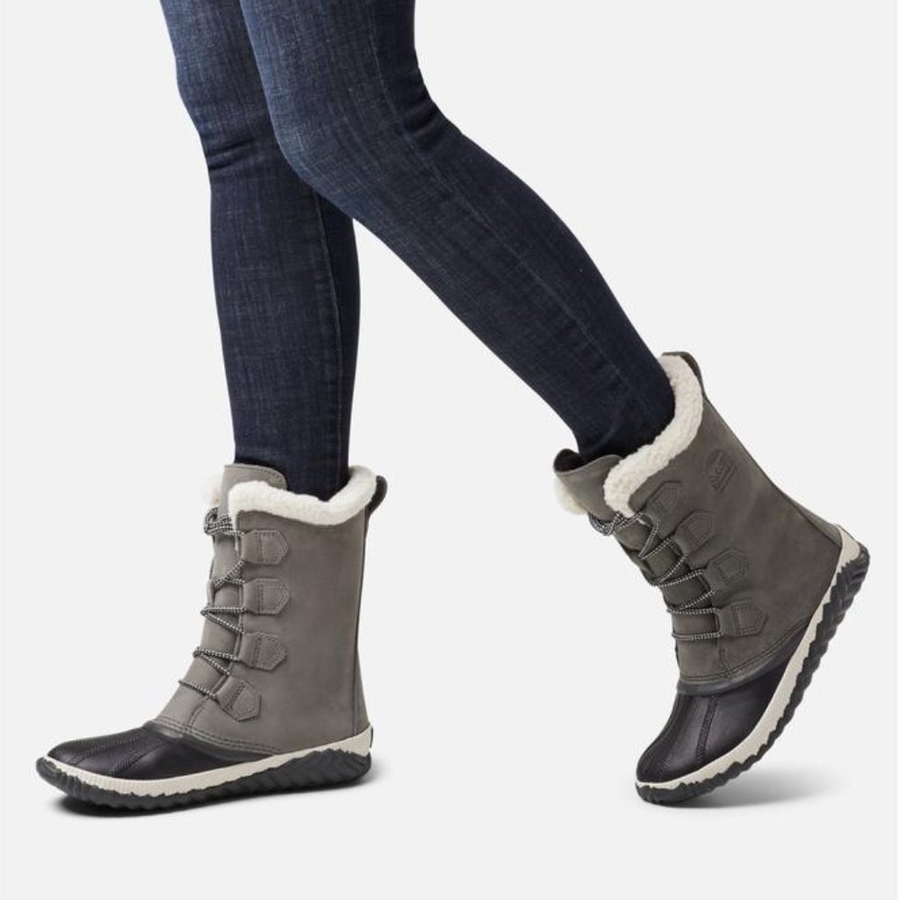 SOREL Out N About Plus Tall Boot Quarry Coal